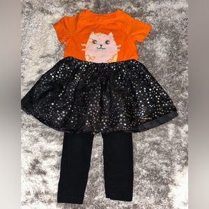 Halloween themed 3-piece outfit. Girls size 4.